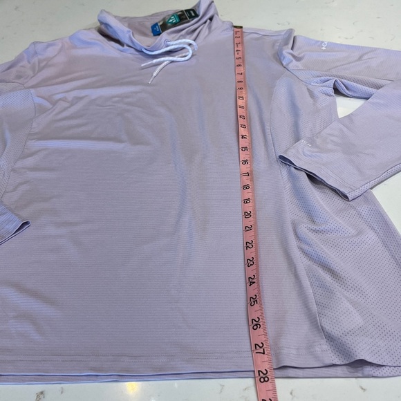 Columbia Omni-Wick Pale Lilac Cowl Neck Long Sleeve Activewear Shirt XXL NWT - Picture 9 of 11